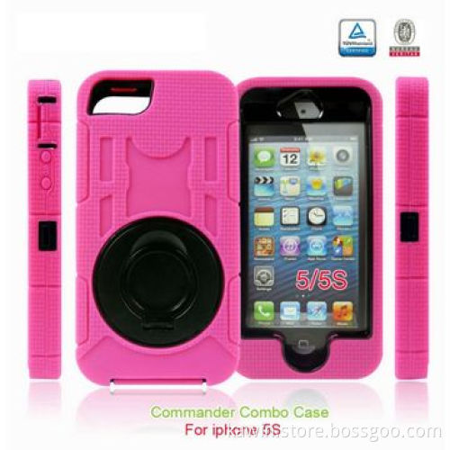 Commander 2-in-1 PC+Silicone Cover for Apple iPhone 5G